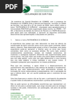 2009 - Carta de Curitba