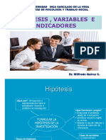 La Hipotesis Variables e Indicadores en La Investigacion