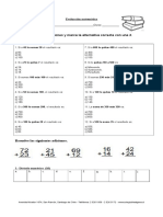 Evaluacion Matematica Sumas