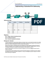 8.1.4.8 Lab - Designing and Implementing A Subnetted IPv4 Addressing Scheme