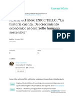 Resena Del Libro ENRIC TELLO La Historia Cuenta de