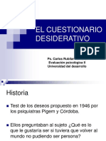 Cuestionario Desiderativo