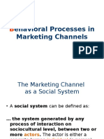 Ch4 - Behavioral Processes in Marketing Channels