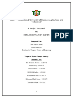 Project Proposal Hotel Reservation System