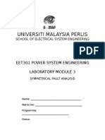 EXP3 - Symmetrical Fault Analysis