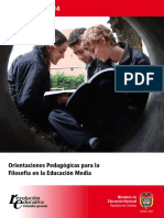 Documento 14. Orientaciones para La Enseñanza de La Filosofía PDF