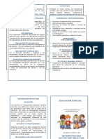 Tríptico Sobre Discapacidad