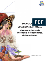 2016 Solucionario Guía 18 Ligamiento Herencia Intermedia y Codominante Alelos Múltiples