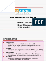 We Empower Msmes: Umesh Chandra Gaur General Manager, Eev, Sidbi, Mumbai