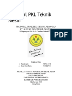 Proposal PKL Teknik Mesin