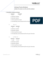 Chapter 5 - Quantitative Techniques Practice Worksheet