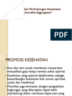 Promosi Dan Perlindungan Kesehatan Untuk Agregat Dengan