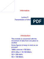 Informatics: Transmission of Information