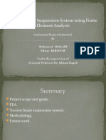 Analyzing Car Suspension System Using Finite Element Analysis