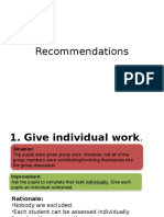 Recommendations