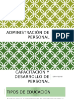 Capacitación y Desarrollo de Personal