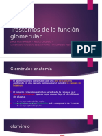 Trastornos de La Función Glomerular