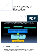 National Philosophy of Education