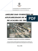 Análise Das Condições de Aplicabilidade de Medidas de Acalmia de Tráfego