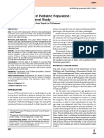 Cysts of The Jaws in Pediatric Population: A 12-Year Institutional Study