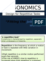 Ergonomics: Design For Repetitive Tasks