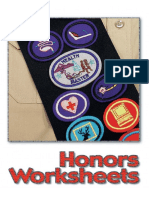 Pathfinder Honor Worksheets English PDF