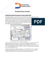 Plumbing System Analysis