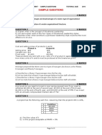 MGMT 3000 Tutorial Quiz SAMPLE Questions and Solutions 2016