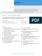 Advance Course: Module 1: 3D Computer Aided Designing