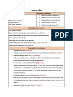 Lesson Plan Letter P