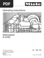 Miele G2432 Dishwasher Operating Instructions Manual