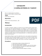 Lab Report#5 Analog Voltage Reading and Display On 7 Segment