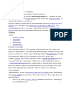 Pulmonic Stenosis W