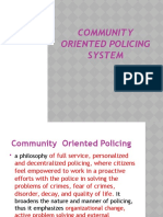 Community Oriented Policing System New