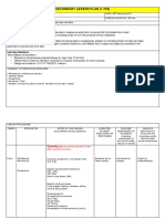 Secondary Lesson Plan (1 of 8) : Outcome 1