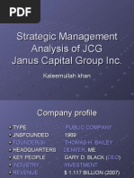 Strategic Management Analysis of JCG Janus Capital Group Inc