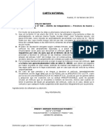 Carta Notarial