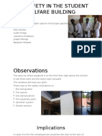 Fire Safety in The Student Welfare Building: by GRAM: A Type of Stain Used On Microscopic Specimen