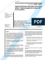 NBR 14057 - Ataduras Flexiveis Esticadas Sob Carga Padrao - Determinacao Do Numero de Fios de Tec