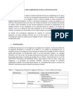 Justificación e Importancia de La Investigación