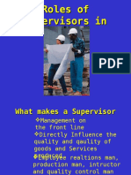 Roles of Supervisors in Safety