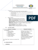 Science Grade 4 Bone Injuries