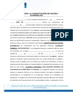 24 Minuta de Constitucion de Iglesias Evangelicas