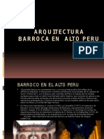 Arquitectura Barroca en Alto Peru