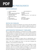 Informe Psicologico