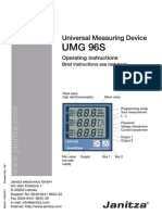 Janitza Manual UMG96 All Versions en