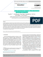 (Ba, Ca) (ZR, Ti) O3 Lead-Free Piezoelectric Ceramics?the Critical Role of Processing On Properties PDF