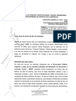 Cas. #3443-2014-Lima. - Reposicion Por Despido Fraudulento - La Prevalencia de La Oralidad Sobre La Escriturilidad PDF