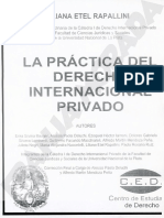 La Practica Del Derecho Internacional Priv. Rapallini