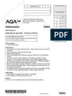 Aqa MD01 QP Jun14 PDF